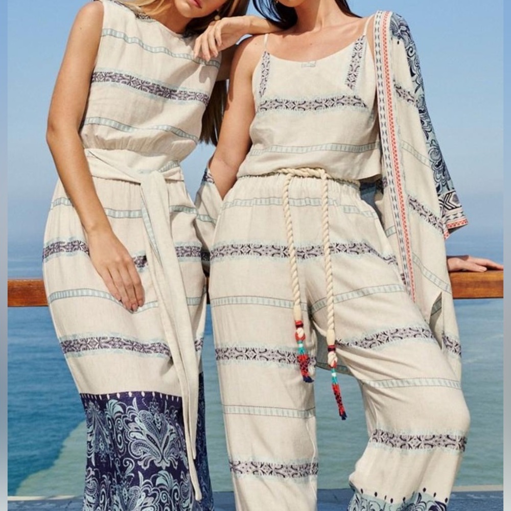 Printed linen dress.